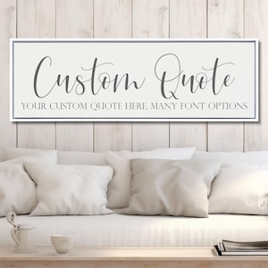 Custom Canvas Quote, Create Your Own Canvas Sign, Custom Quote Sign