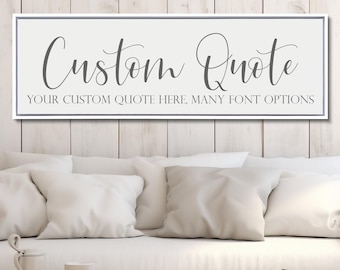Custom Canvas Quote, Create Your Own Canvas Sign, Custom Quote Sign