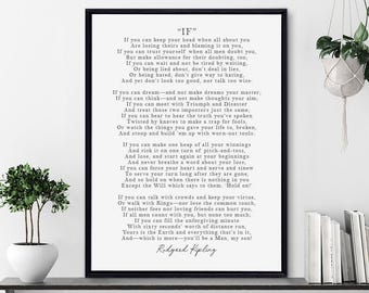 Rudyard Kipling If Poem Sign