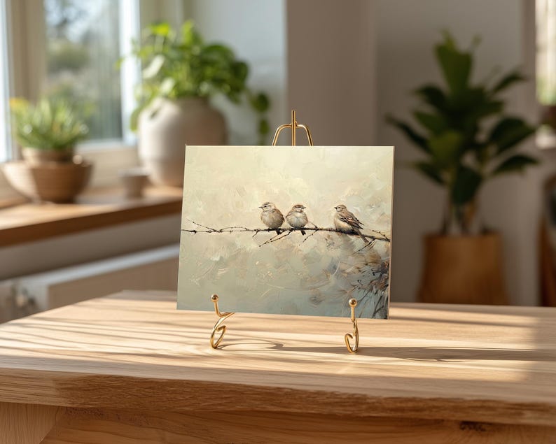 Vintage Art Print, Nature Wall Art, Landscape Oil Painting image 1