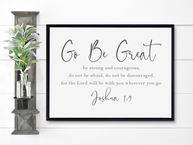 Go Be Great Wall Art, Graduation Gift image 1