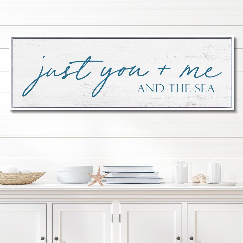Beach House Sign, You Me And The Sea, Farmhouse Decor image 9