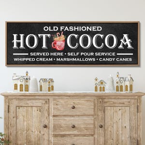 Hot Cocoa Sign, Christmas Sign, Hot Cocoa Decor