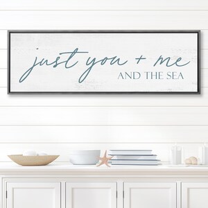 Beach House Sign, You Me And The Sea, Farmhouse Decor image 6