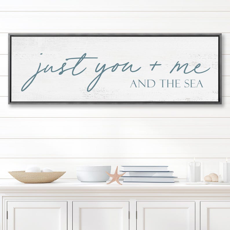 Beach House Sign, You Me And The Sea, Farmhouse Decor image 6