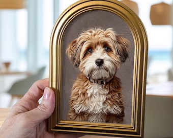 Small Framed Custom Pet Sketch Portrait