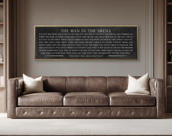 The Man In The Arena Sign