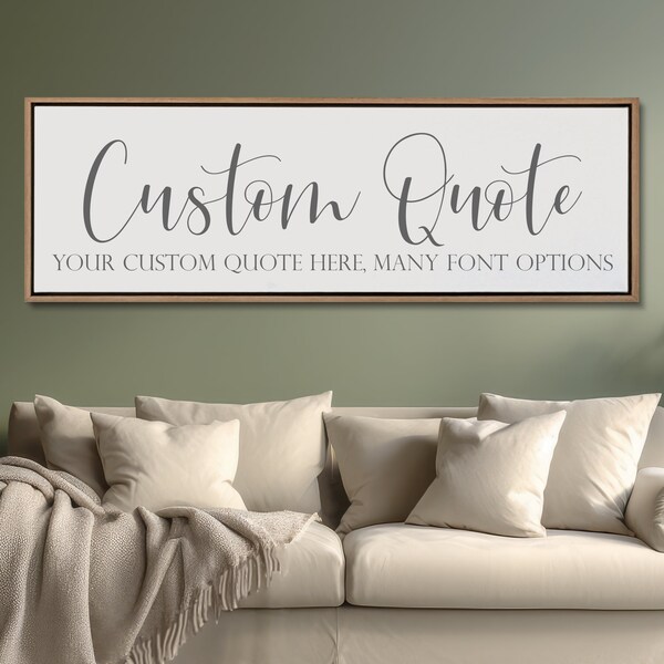 Custom Canvas Quote Etsy