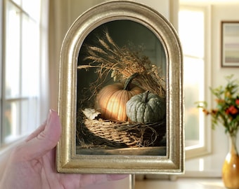 Fall Hosting Gift: Small Pumpkin Framed Art