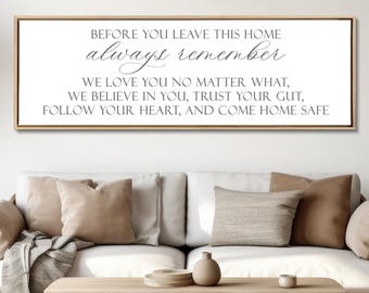Before You Leave This Home Sign, Sign for Entryway