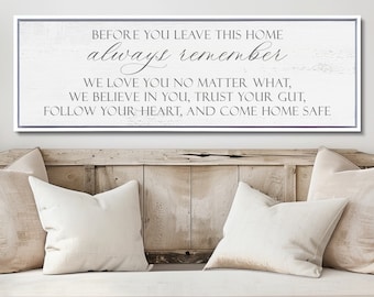 Before You Leave This Home Sign, Sign for Entryway