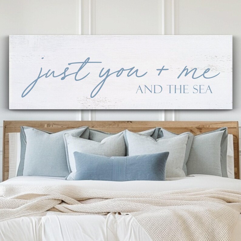 Beach House Sign, You Me And The Sea, Farmhouse Decor image 7