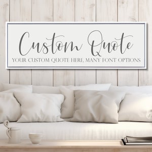 Custom Canvas Quote, Create Your Own Canvas Sign, Custom Quote Sign