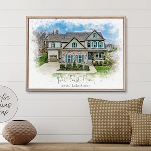 Custom Home Painting, Realtor Gift, Housewarming Gift