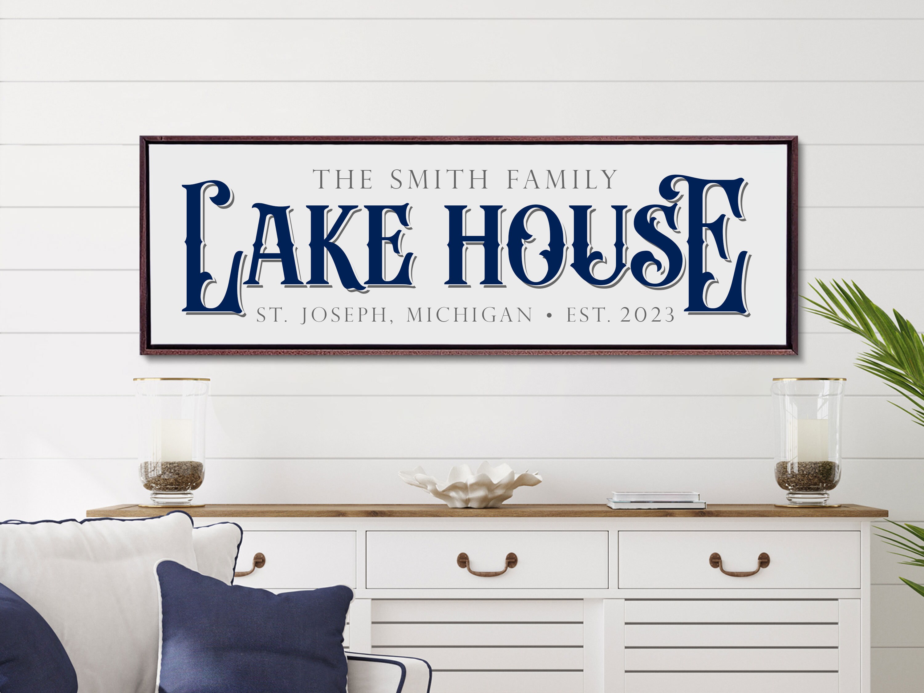 Personalized Lake House Sign Custom Lake House Sign Etsy