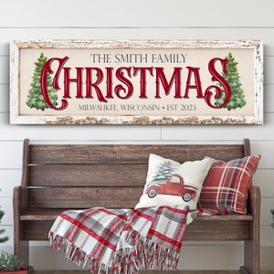 Personalized Christmas Sign, Personalized Christmas Decor