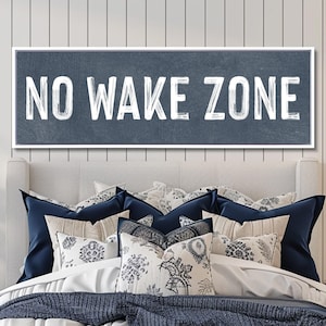 No Wake Zone Sign, Lake House Sign, Lake House Decor
