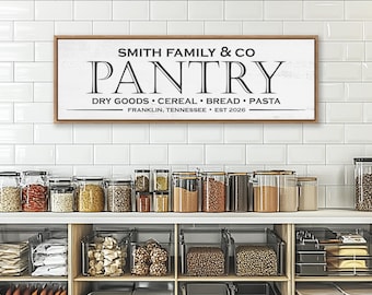 Personalized Pantry Sign