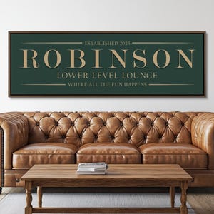 Lower Level Lounge Sign