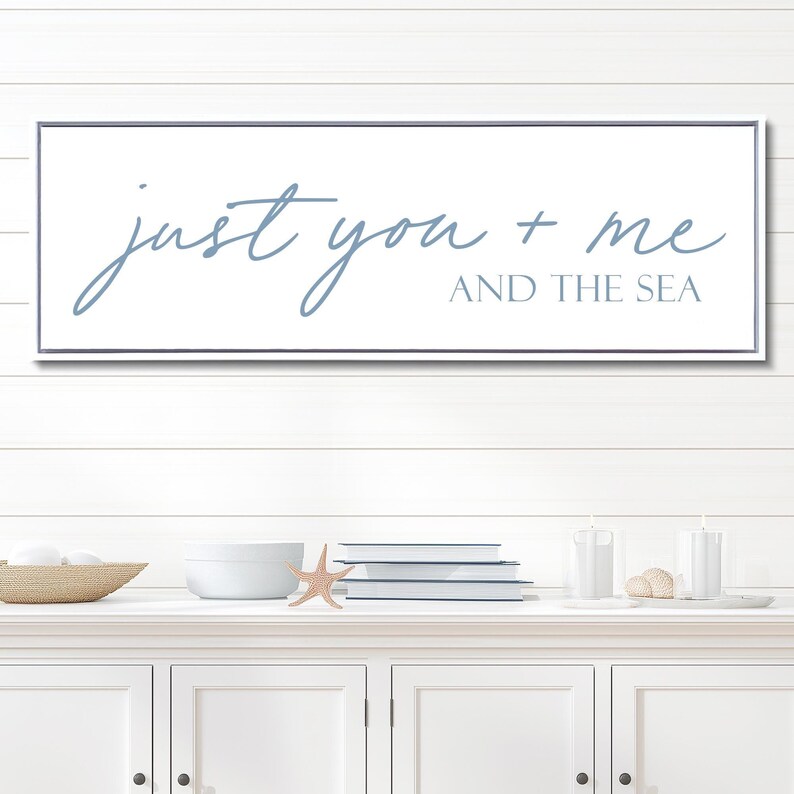 Beach House Sign, You Me And The Sea, Farmhouse Decor image 10