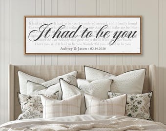 Custom Song Lyrics Canvas Art, Anniversary Gift