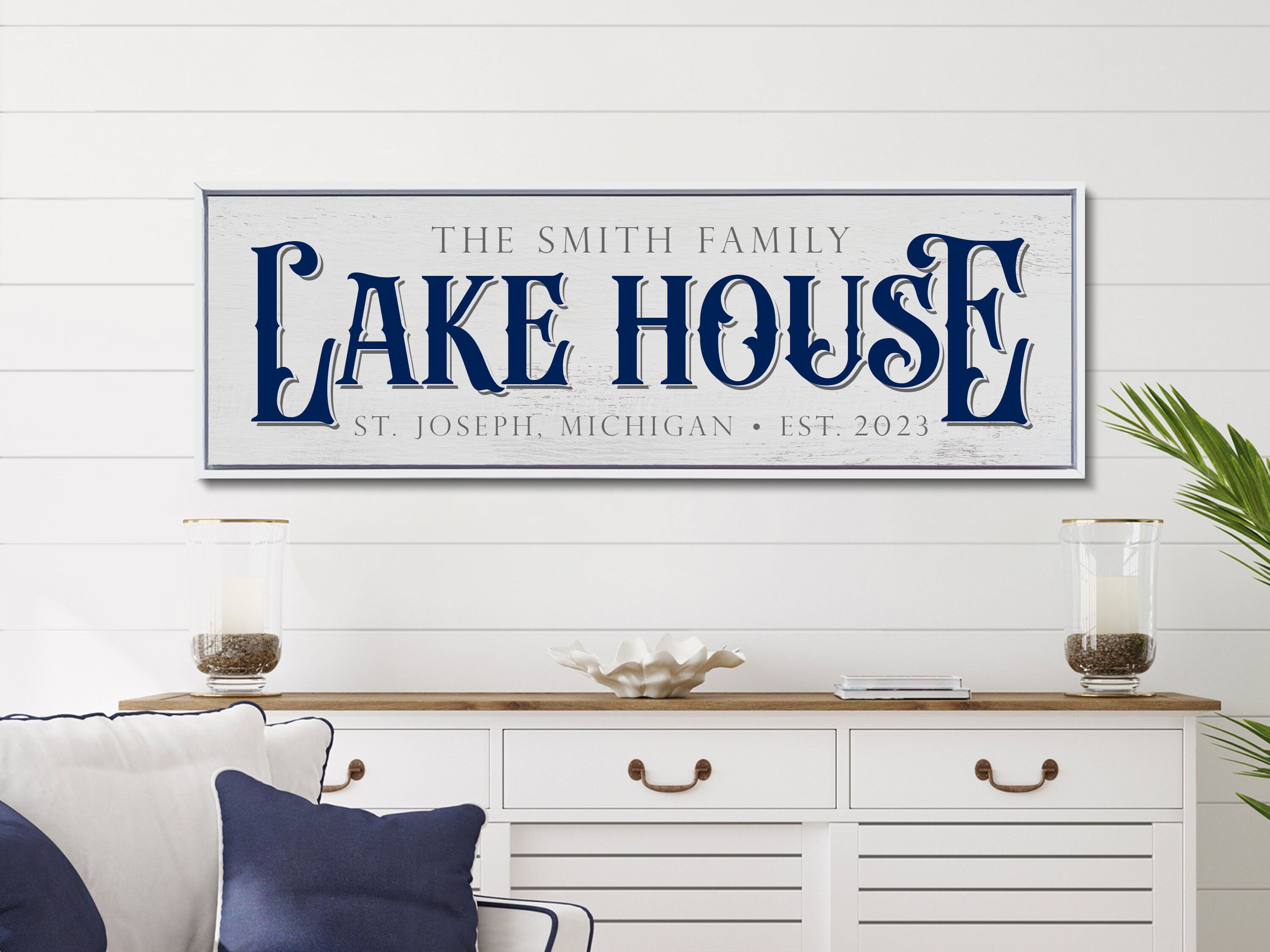 Personalized Lake House Sign