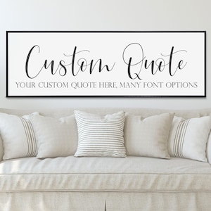 Custom Canvas Quote Sign: Farmhouse Style Personalized Decor image 2