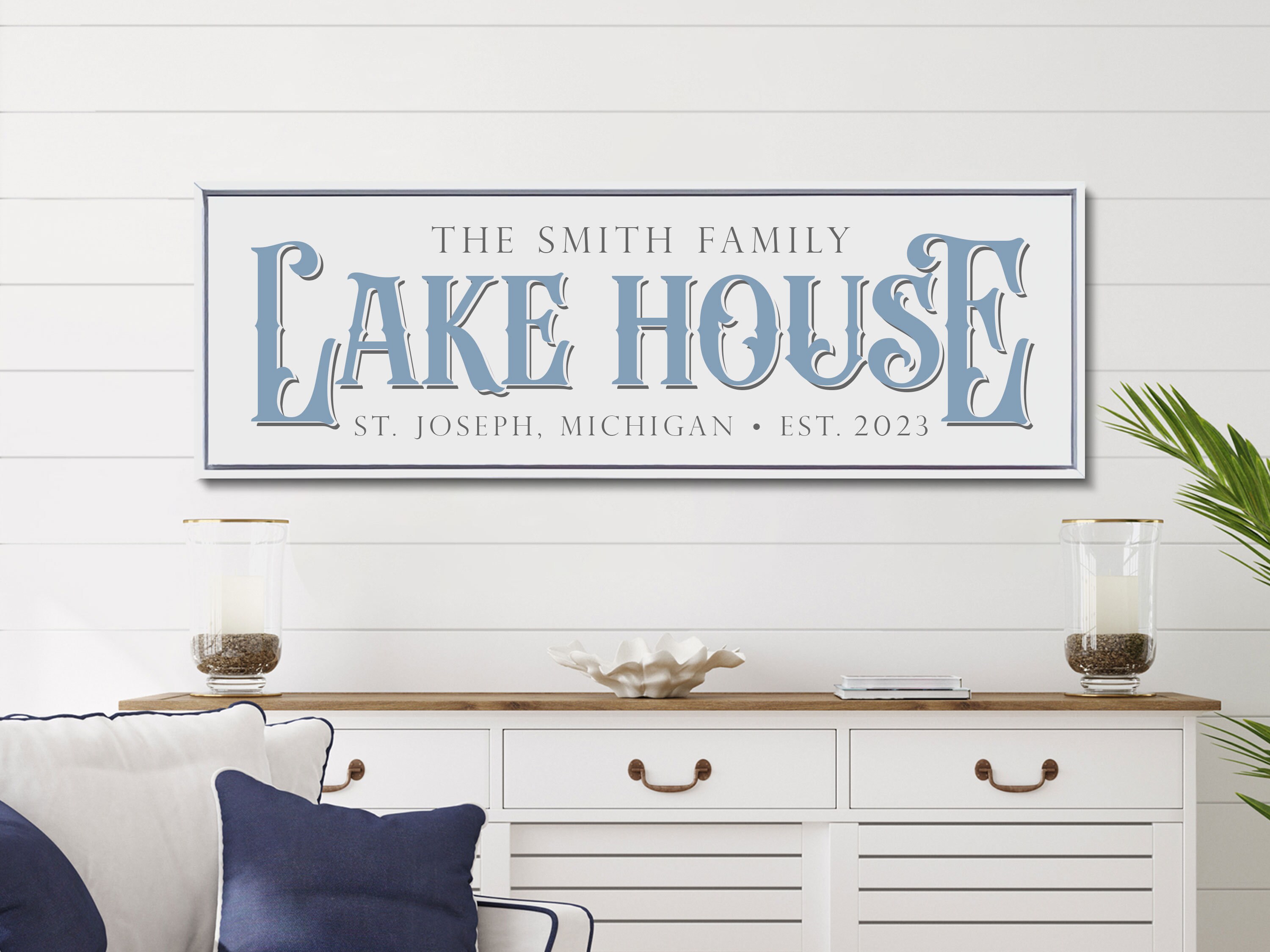 Personalized Lake House Sign Custom Lake House Sign Etsy