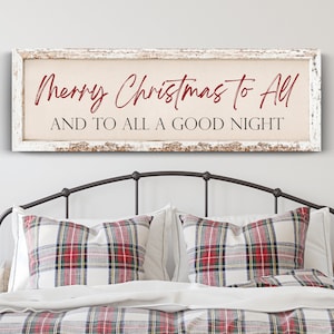 Merry Christmas To All Sign, Christmas Sign, Christmas Wall Decor