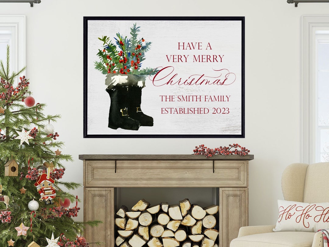 Custom Christmas Sign, Personalized Christmas Sign, Personalized Decor