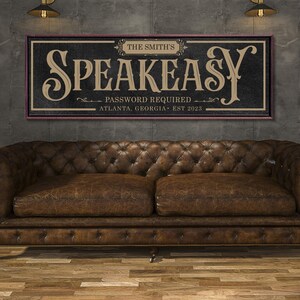 Custom Speakeasy Sign, Home Bar Decor image 7