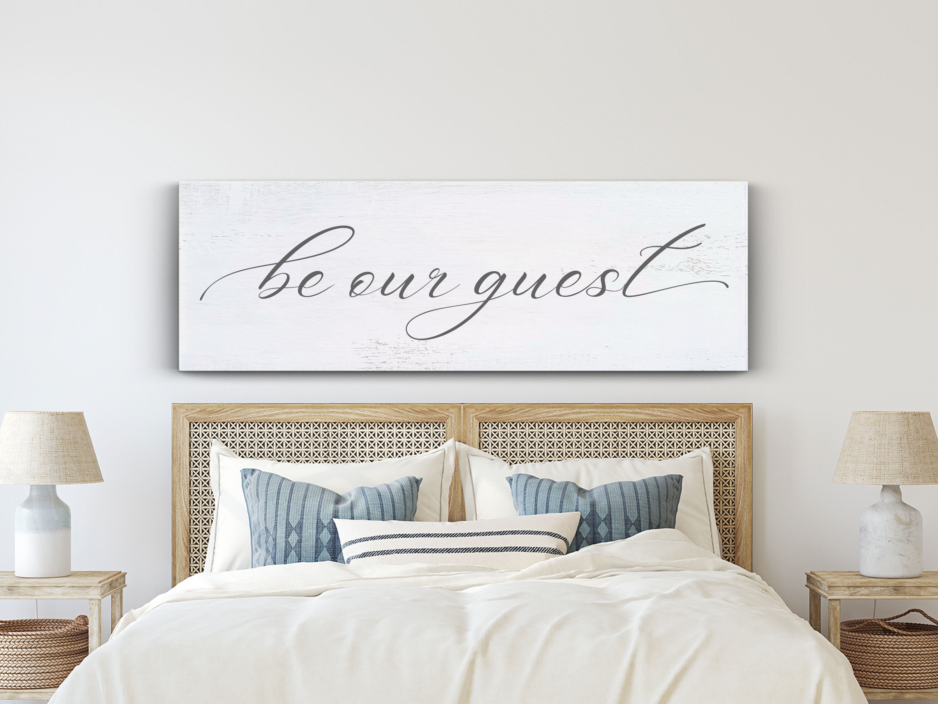 Guest Bedroom Sign Above The Bed Sign Be Our Guest Sign Etsy Canada