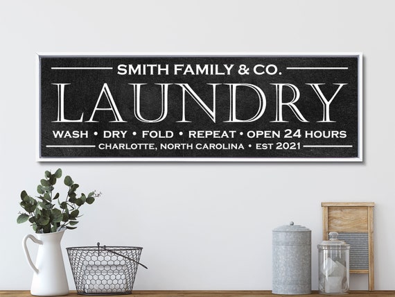 Laundry Room Sign Laundry Room Decor Personalized Laundry - Etsy