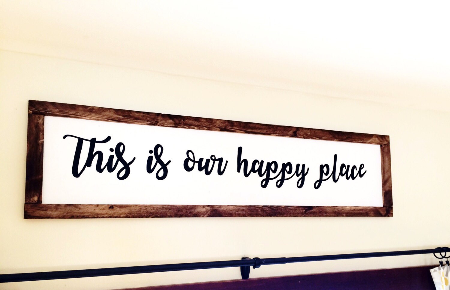 This is Our Happy Place sign Large horizontal 4 ft by 1 ft Etsy