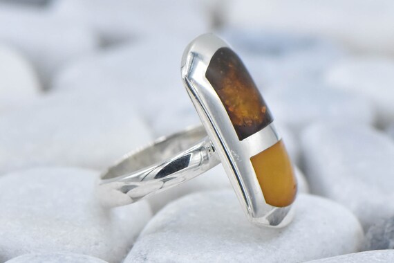 Sterling Silver Sun Spangles Amber and Baltic Amb… - image 3