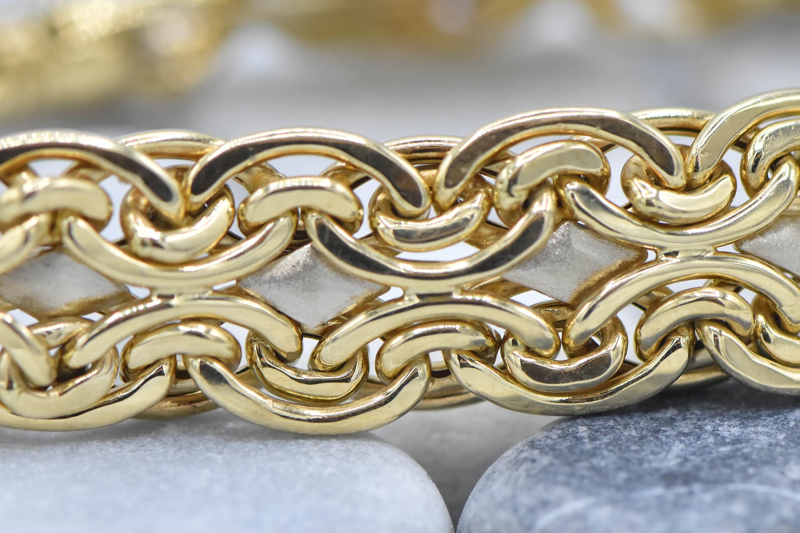 14k Gold Byzantine Bracelet Etsy