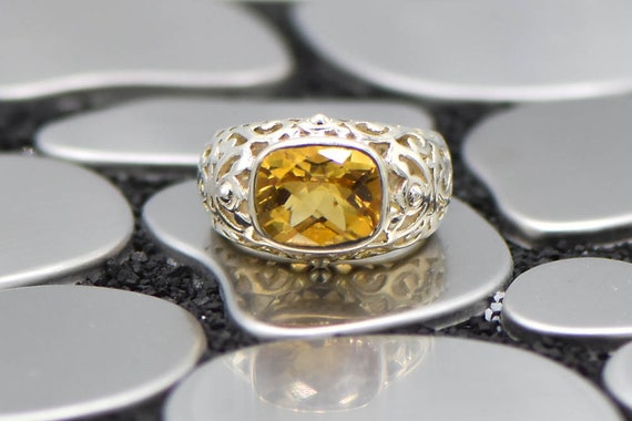 Sterling Silver Citrine Ring