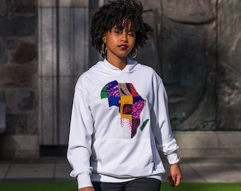 Frauen Afrika Karte Hoodie