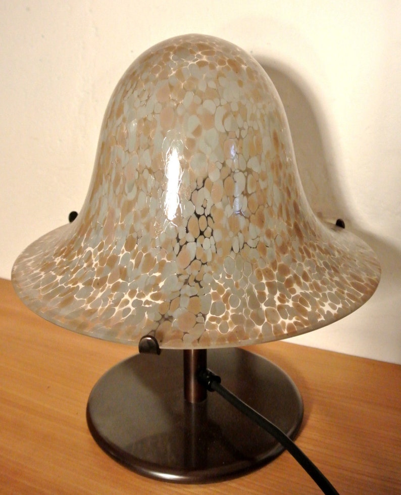 Mid century Murano glass table lamp from Italy