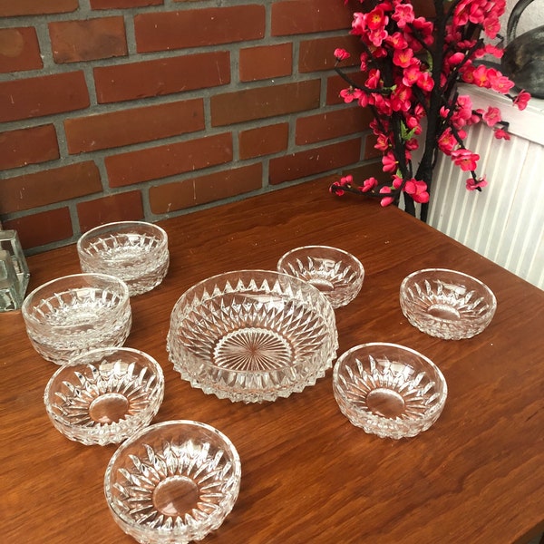 Vintage crystal glass dessert bowls | Dessertschalen aus Kristallglas