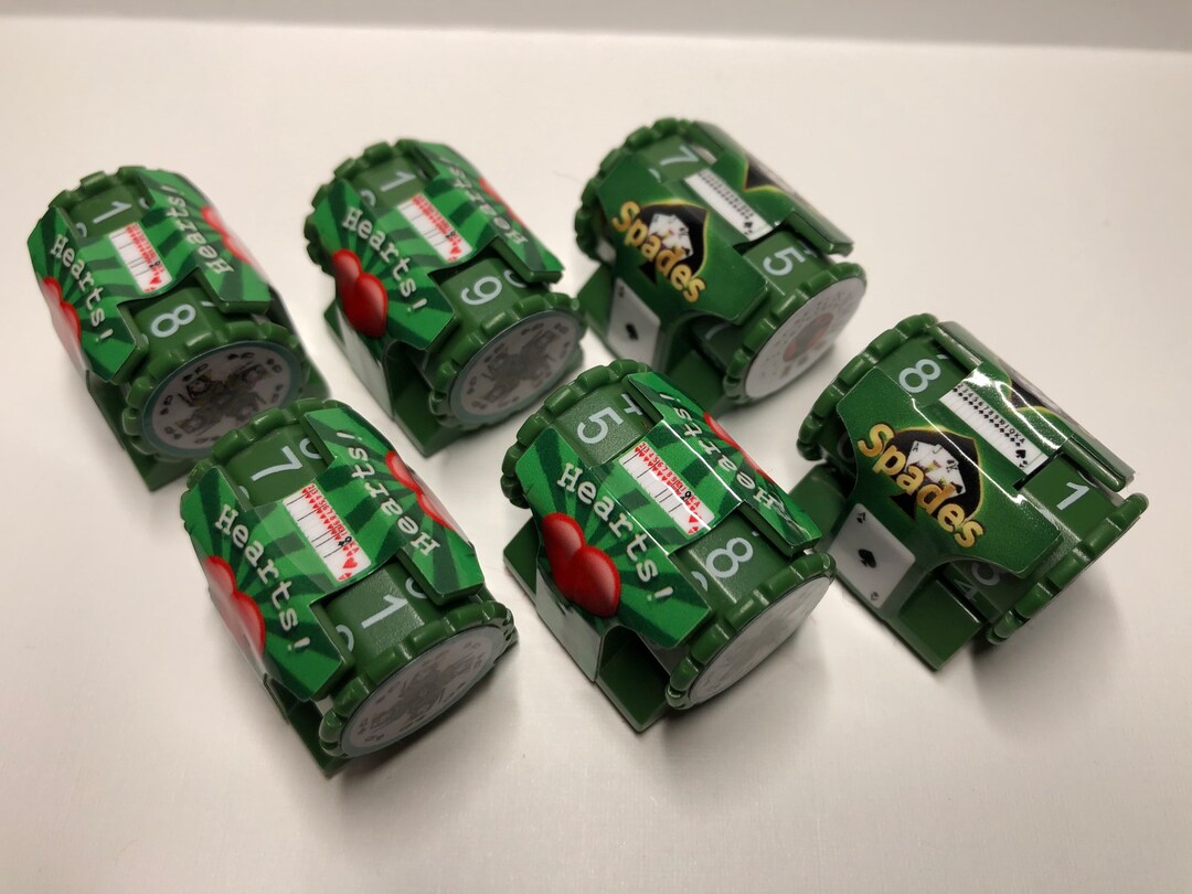 Hearts and Spades Card Game Counters Etsy