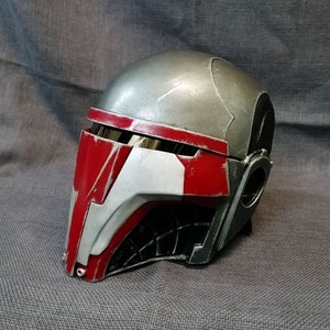 Jedi Knights Mask / helmet complete JREV Red, Raw cast or Painted Cosplay LARP 1:1 MB-Industry