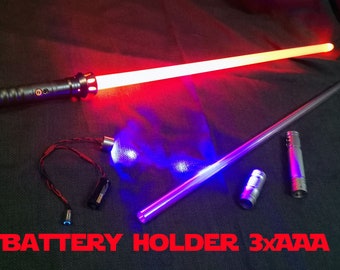 Lightsaber LED kit DIY 3W with heatsink module 1" - 25mm, 3xAAA battery color Blue-Green-Red-White