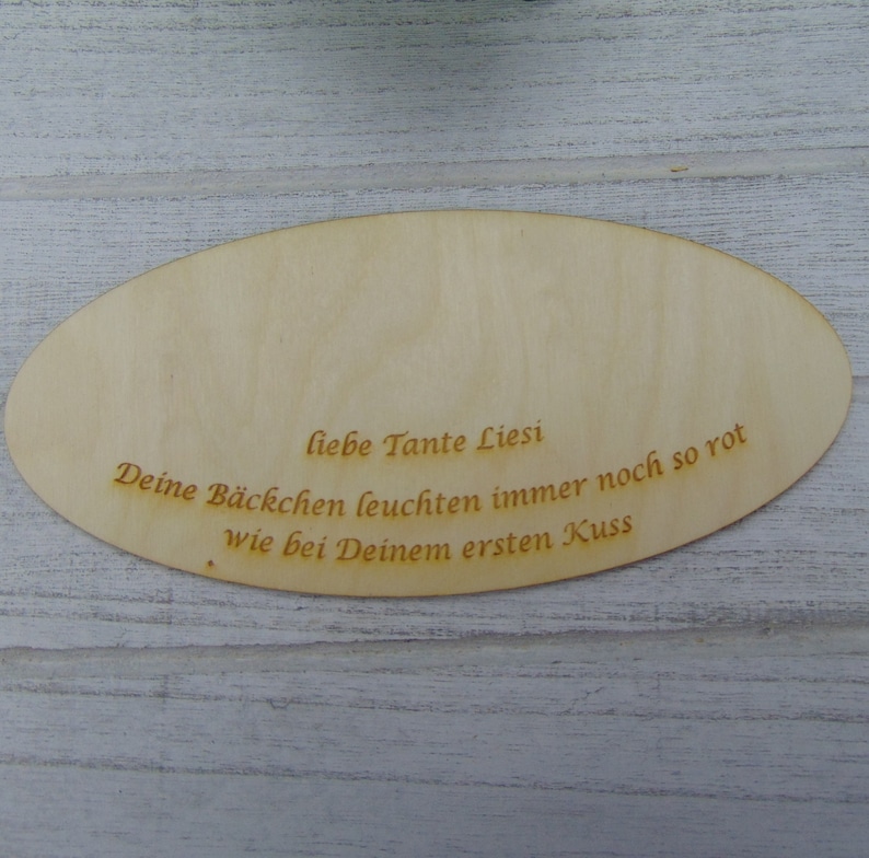 Geschenk zum 70 Geburtstag, Gutschein und Geldgeschenk, Lebensbaum Zahl 70, mit graviertem Fuß Herzlichen Glückwunsch, 16 cm Bild 9