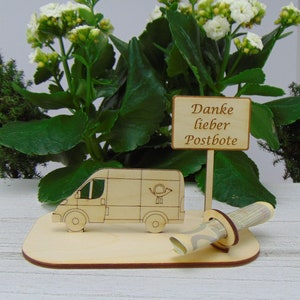 Geschenk für ihren Paketfahrer, Postbote, Postbotin, Danke sagen mit diesem Geldgeschenk und einem Spruch auf dem Schild K37