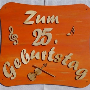 Geige aus Holz Geschenk für Musiker, Geigenspieler, Deko, 7cm 10 cm oder 12 cm Höhe Bild 4
