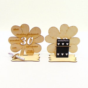 Congratulations on the 30th birthday, the 30th wedding anniversary, money gift wood