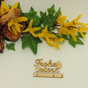 Frohe Ostern Schriftzug 7cm aus Holz Holzschriftzug Karten basteln