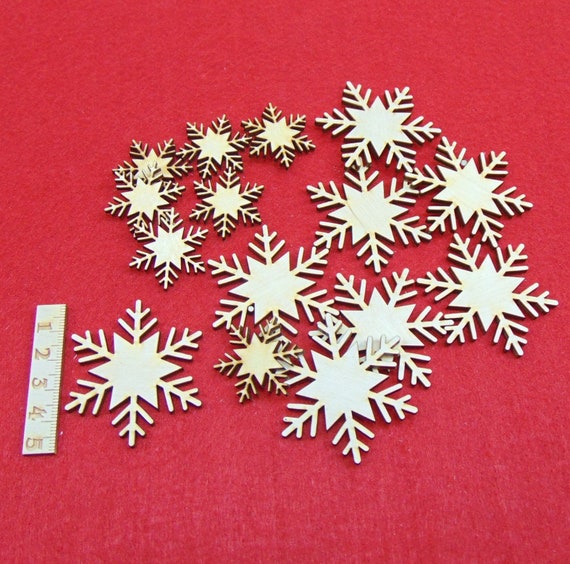 Snowflake Set 15 Pieces 3 Cm and 5 Cm Decoration Christmas - Etsy