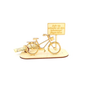 Money gift ladies bike Have a good trip or with your own text, gift bike funny gift for bikers, give money K24